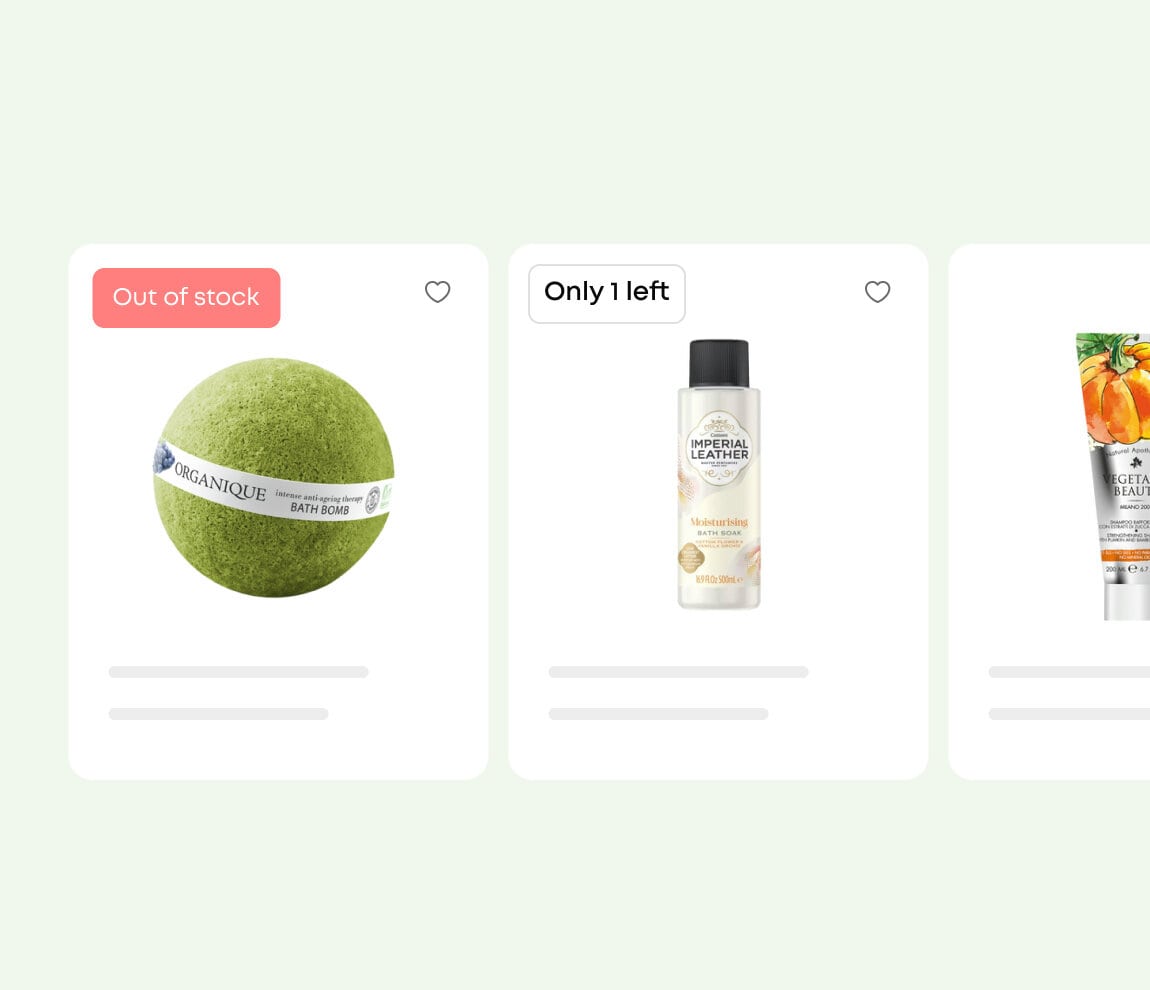 Sortler | Health & Beauty Online Store: Manage out-of-stock & low-stock products