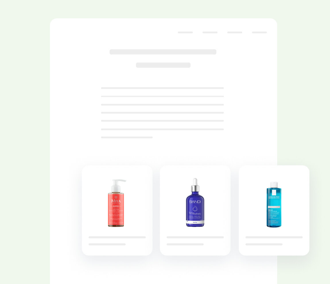 Sortler | Health & Beauty Online Store: Add dynamic product blocks to any page & place